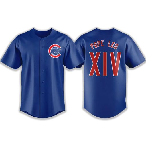 Cubs Pope Leo XIV Baseball Jersey