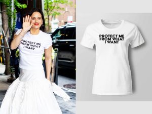 Rosalia wears Protect Me From What I Want Shirt