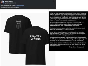 Tempe Tavern's 9 11 Shirt Scandal Blaming a Young Staffer's Post